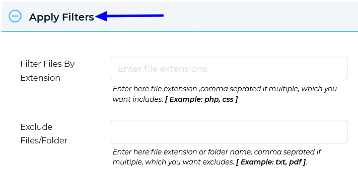 How to Filter Listing by File Extension - WP Display Files