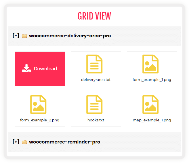 WP Display Files in Grid View