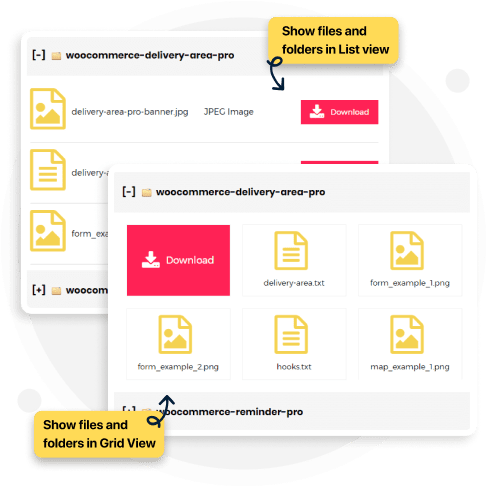 Show Files in List and Grid View