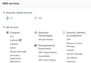 AWS Managment Console